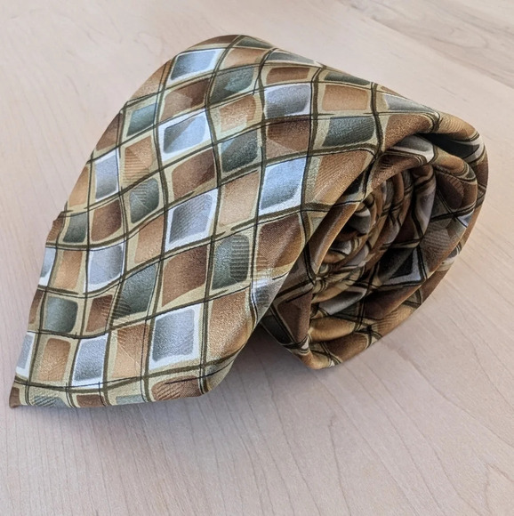 J. GARCIA Robot Neurosis Silk Tie - Picture 3 of 7